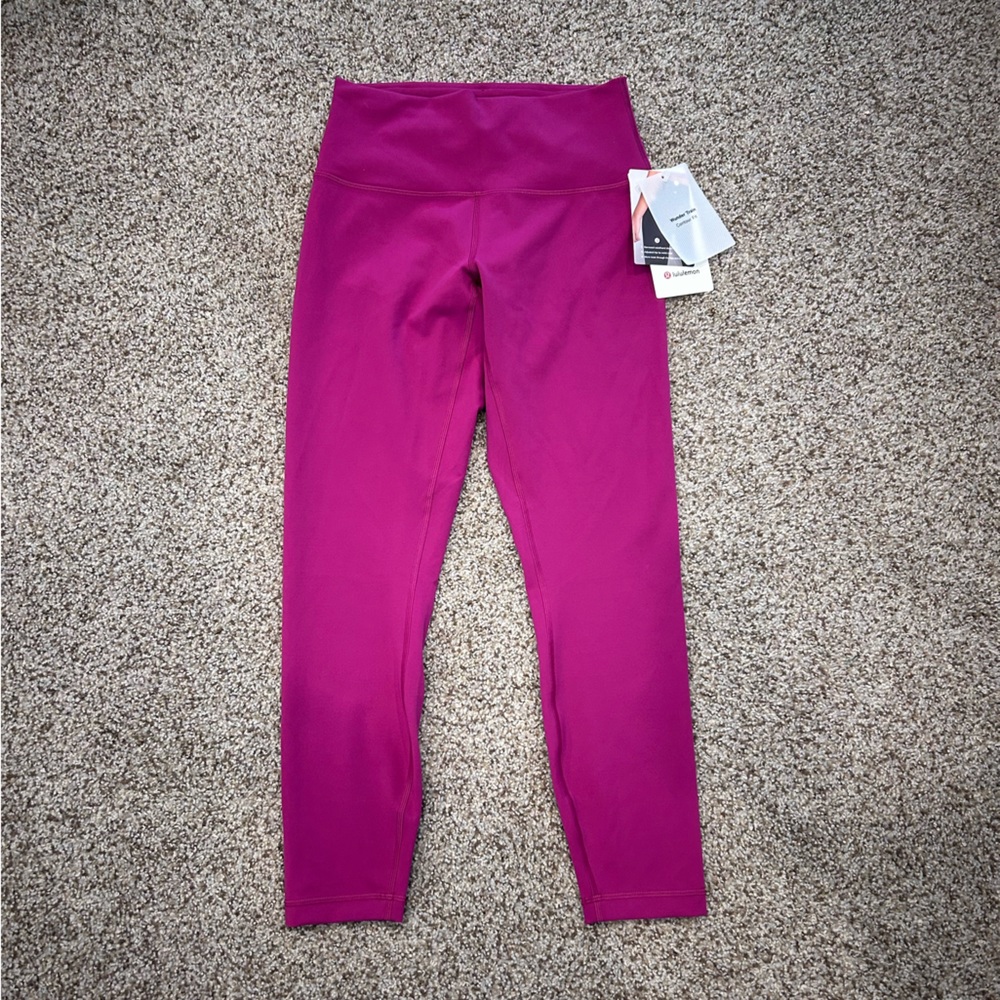 Lululemon Wunder Train HR Tight 25" *Contour Fit - size 8 - Magenta Purple